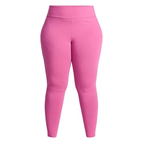 Terra & Sky Women's Plus High Waist Ankle Length Leggings, 27″ Inseam, Meadow Mauve, 0X-5X (US, Alpha, 2X, Plus, Regular, Mauve)